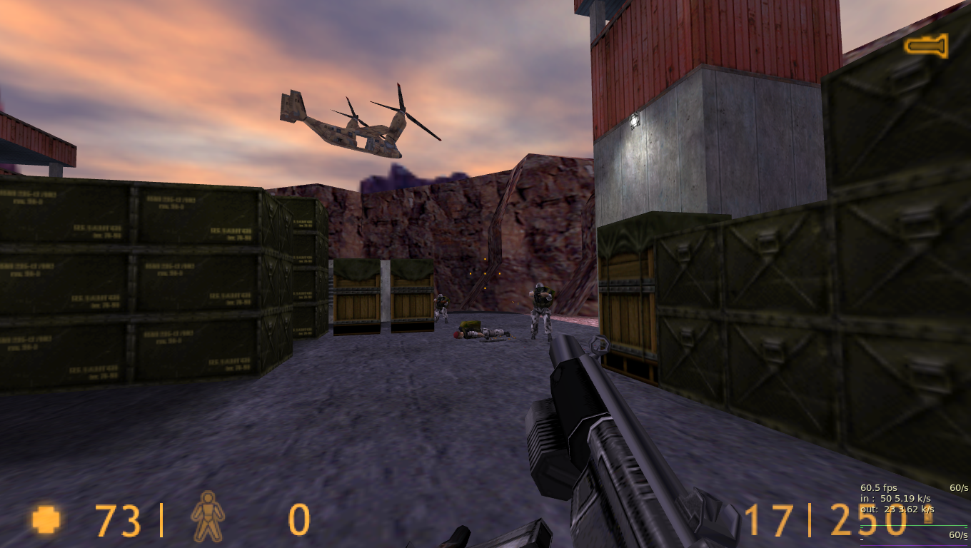 The classic Half-Life during a military raid