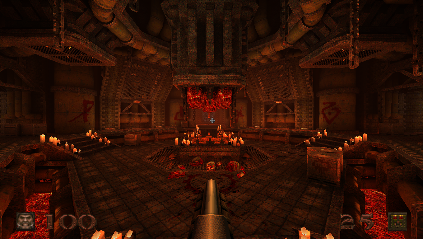 Lobby area of one of the Quake expansions