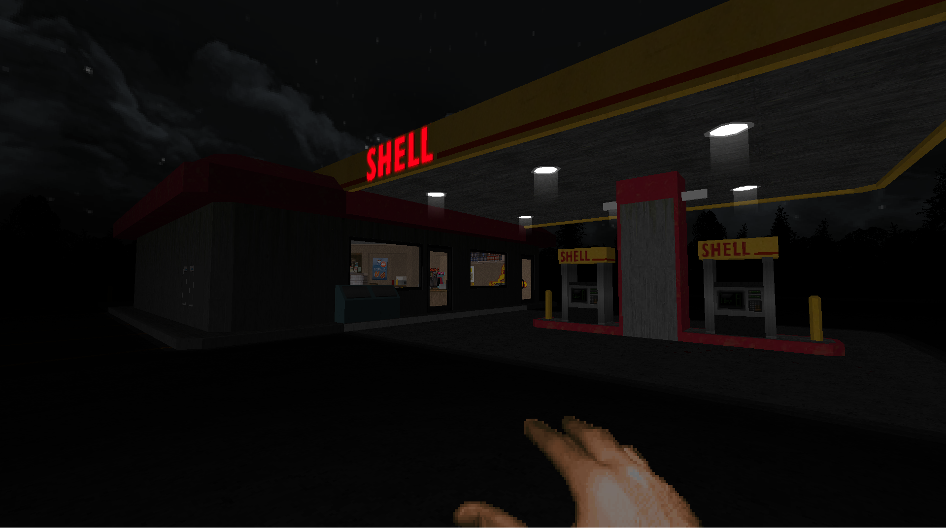 The gas station where a massive battle breaks out